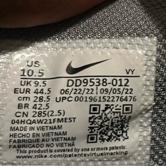 ATTENTION BASKETBALL PLAYERS - Mens Nike KD Trey 5 X, Particle Grey Lilac, 10.5 - Picture 2 of 11